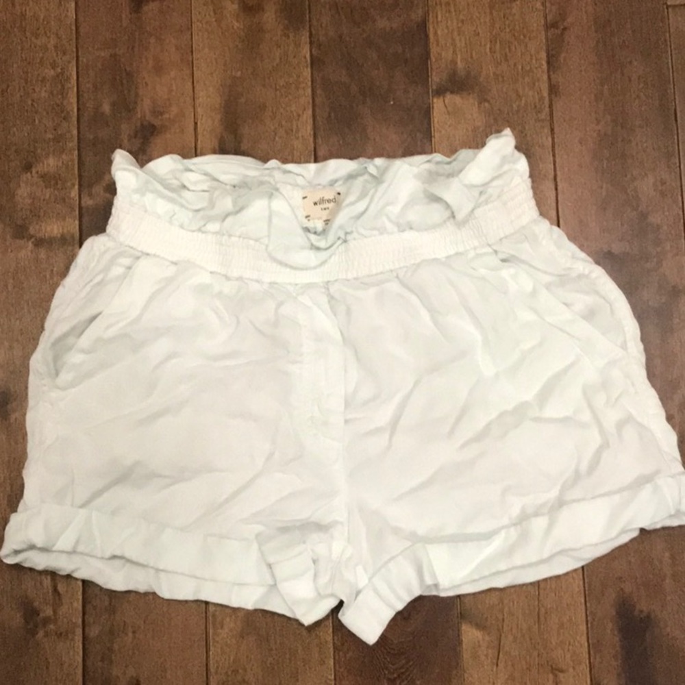 Aritzia Wilfred Mint High Waisted Shorts- Size 2